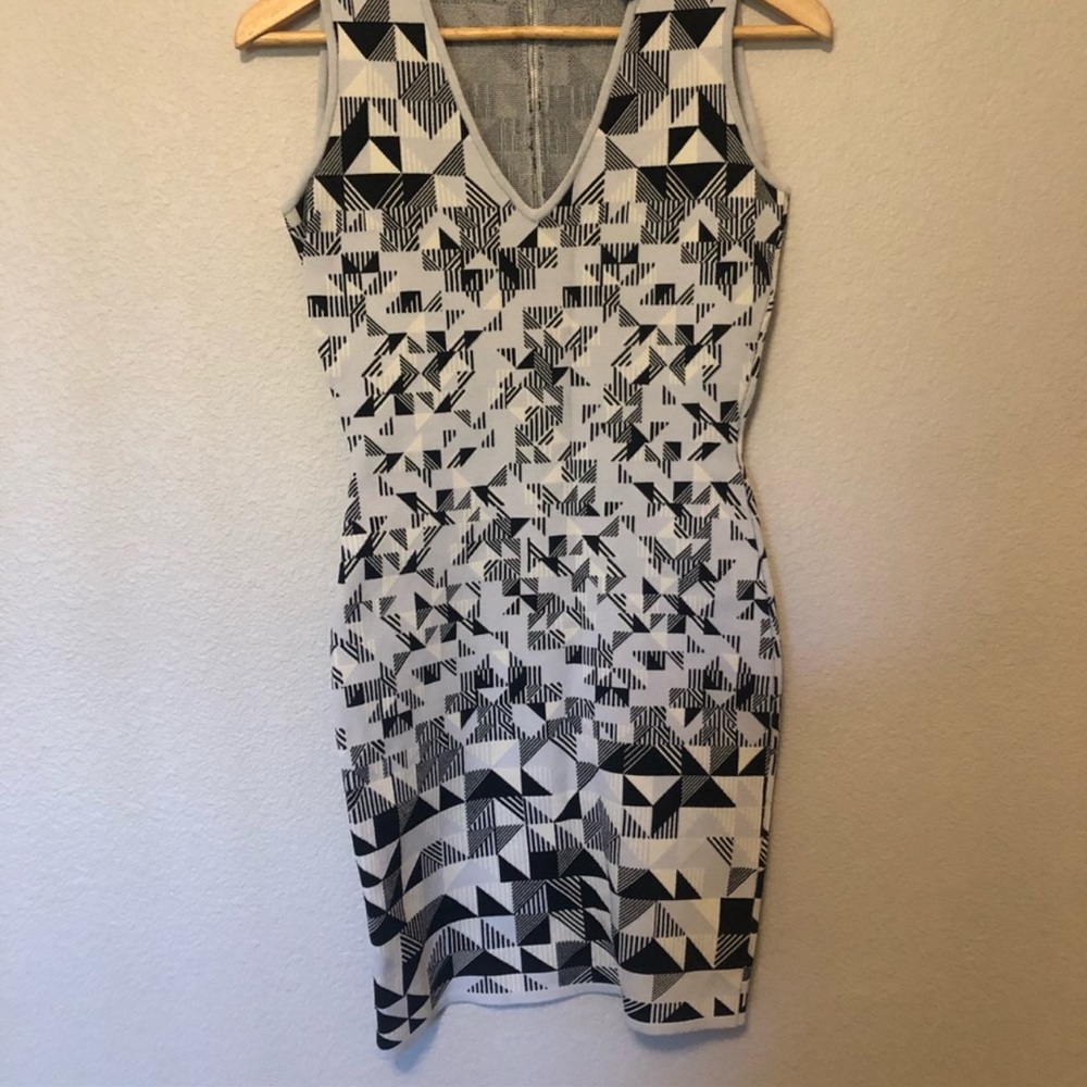 BCBG Max Azria Geometric Print Sheath Dress - Picture 3 of 4